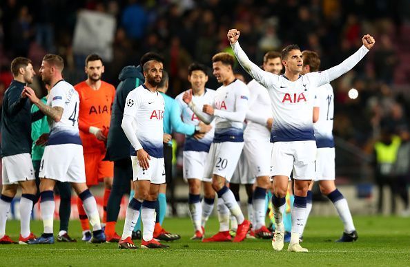 Tottenham clawed their way out of the group stages on the last day
