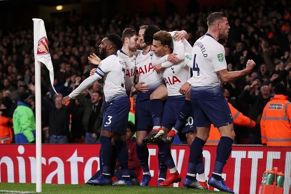 Arsenal outplayed Tottenham in most aspects, except for being clinical with their chances, as Tottenham didn't create too much, but scored when they did. Great performance from Spurs who showed real determination at a ground where they haven't had the best of luck