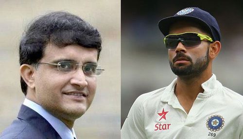 Sourav Ganguly and Virat Kohli