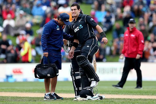 Ross Taylor fought his injury to play an incredible knock