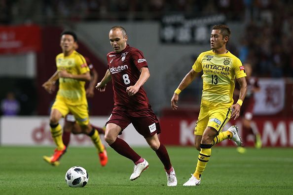 Andres Iniesta currently plays for Japanese club Vissel Kobe.