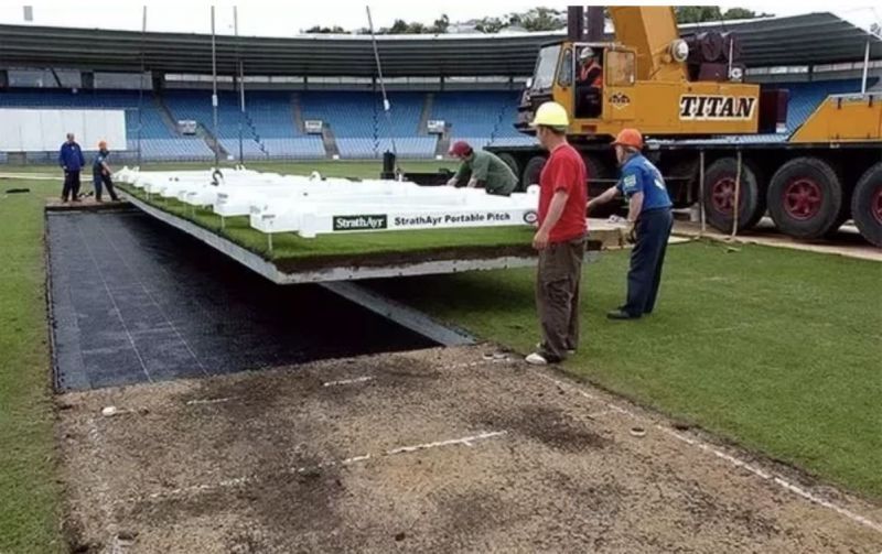 The Optus Stadium at Perth will sport a drop-in pitch