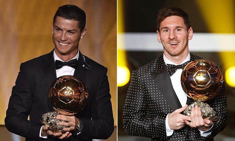 Lionel Messi and Cristiano Ronaldo have 5 Ballon d&#039;Or awards each to themselves