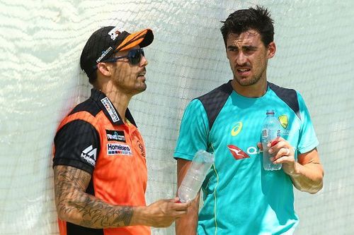 Mitchell Johnson and Mitchell Starc