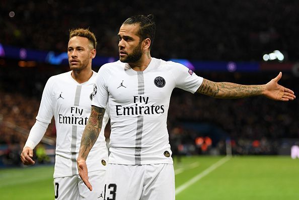 Dani Alves might make his first league start for Paris Saint-Germain this season