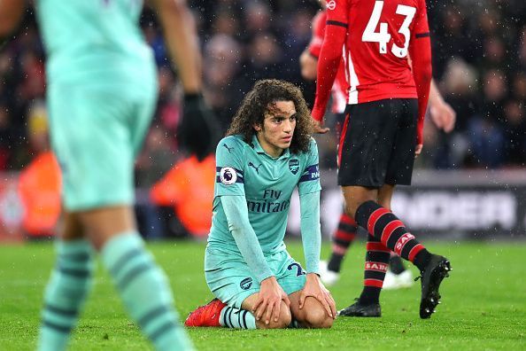 Matteo Guendouzi in despair, as Arsenal&#039;s unbeaten run comes to an end