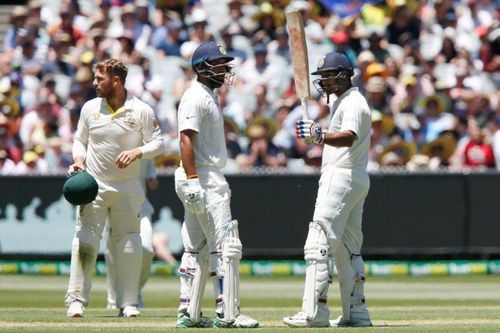 Agarwal and Pujara scored half-centuries