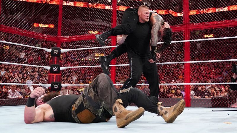 Braun Strowman vs Roman Reigns ended in a 