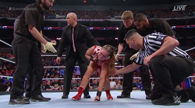 Ronda Rousey was given her worst ever beating in WWE by Charlotte Flair