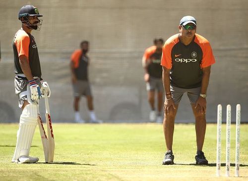 Ravi Shastri and Virat Kohli