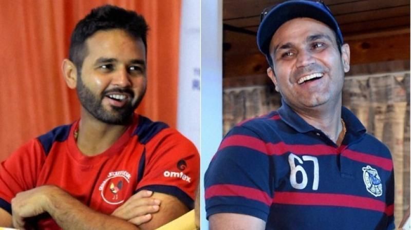 Parthiv Patel and Virender Sehwag