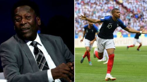 Pele has said he had no role in Mbappe's meteoric rise in football. (Image: Ladbible)