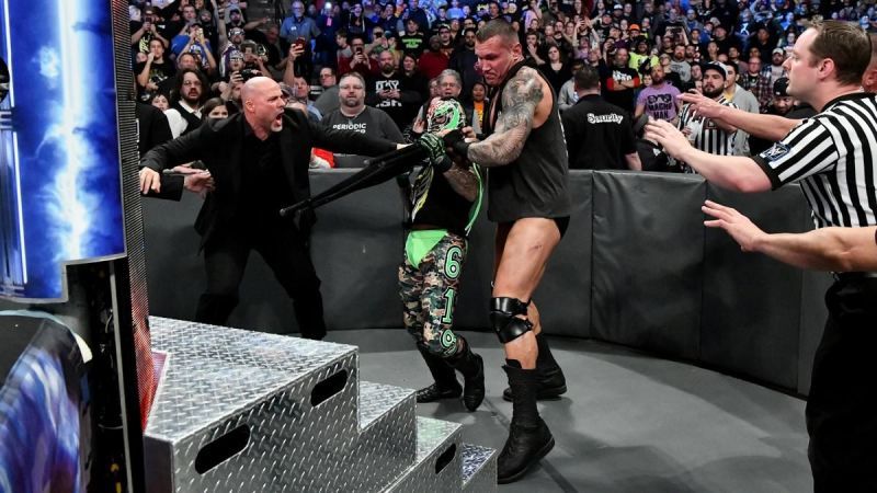 Mysterio was destroyed at the hands of Orton