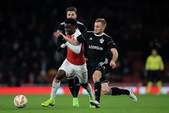 Saka sizzled on his first start for Arsenal