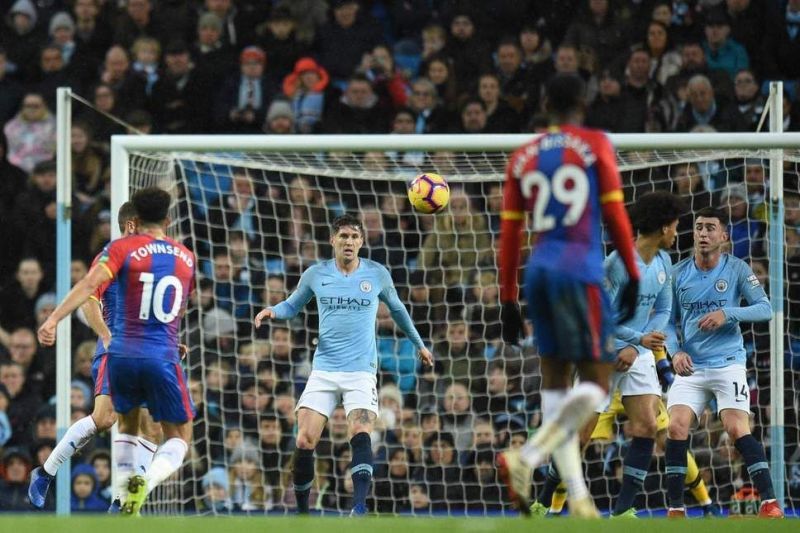 Townsend's strike from distance flew into the corner, leaving Ederson no chance - a real Goal of the Season contender