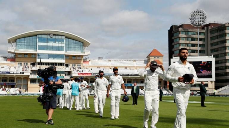 Indian team after winning the third Test Match against England