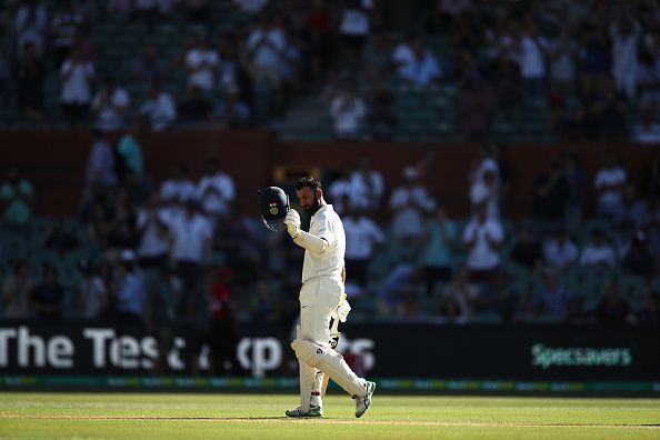 Cheteshwar Pujara scored 194 runs in the match and was the difference between the two teams