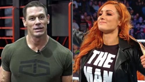 A returning John Cena was confronted by 'The Man', Becky Lynch