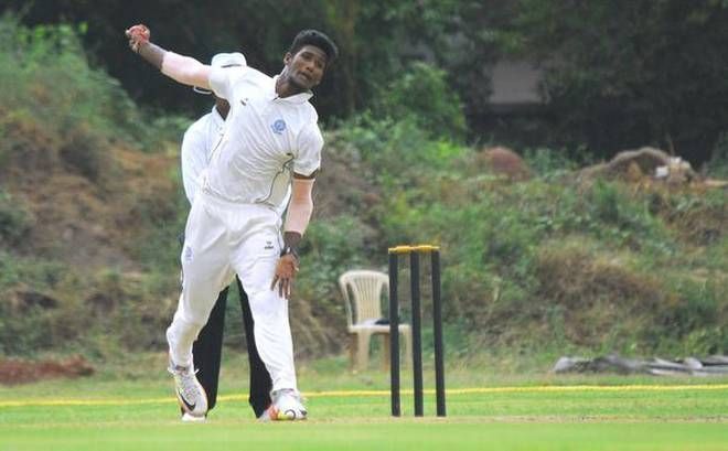 K.V. Sasikanth of Andhra was named the man of the match