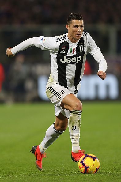 Ronaldo in action against Fiorentina