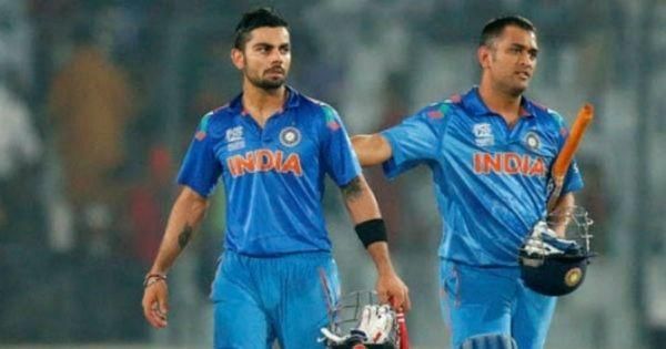 Image result for dhoni asks kohli to hit winning runs in semi final