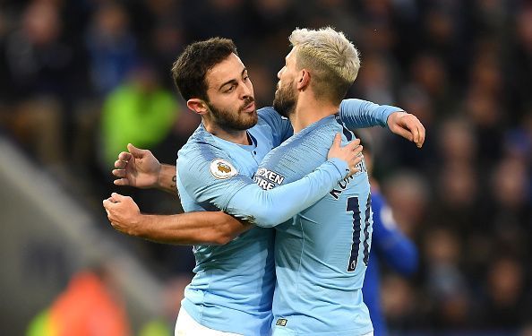 Silva celebrated his 5th goal of the season in the defeat to Leicester