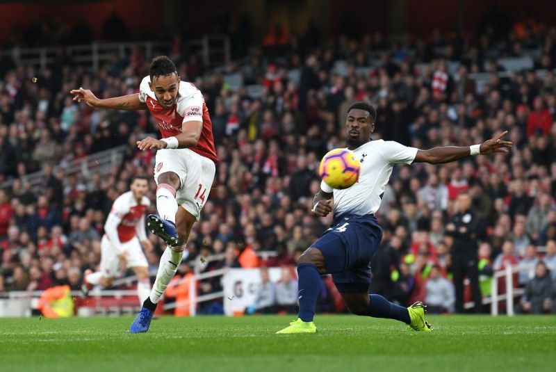 Aubameyang opened the scoring for Arsenal.