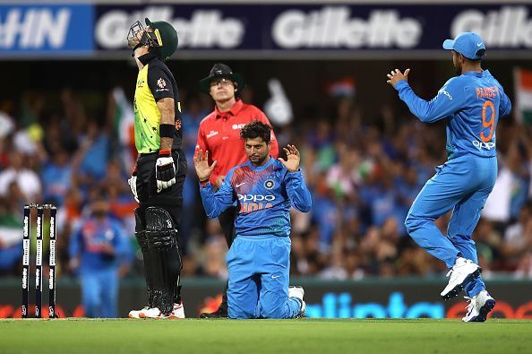 Kuldeep Yadav troubled Australia in the T20I series