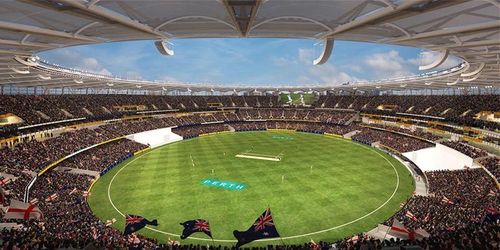 Perth's new Optus Stadium hosts India for the second Border-Gavaskar Test