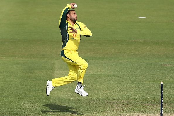 Fawad Ahmed bowls during CXI v South Africa - International T20 Tour Match