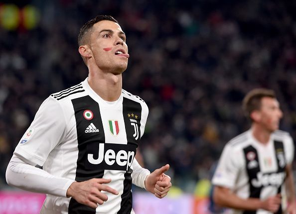 Ronaldo scored his 10th Juventus goal against SPAL