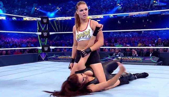 Ronda Rousey got her WrestleMania moment in her very first WWE match