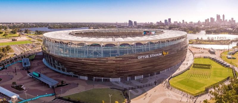 The new Optus Stadium will be hosting the second Test match