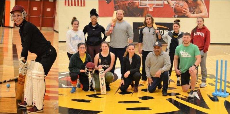 2018 Fall Semester IUPUI PE Students attended Cricket Coaching Camp. Photo by Balbir Singh