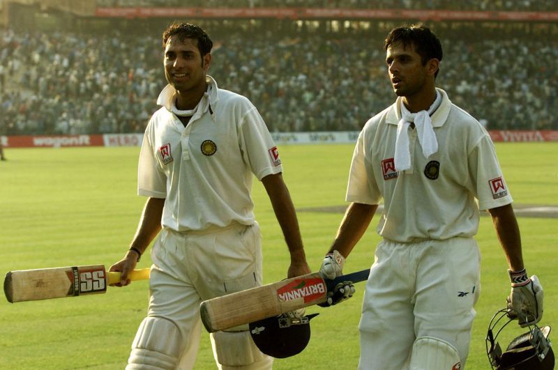 VVS Laxman (L) and Rahul Dravid