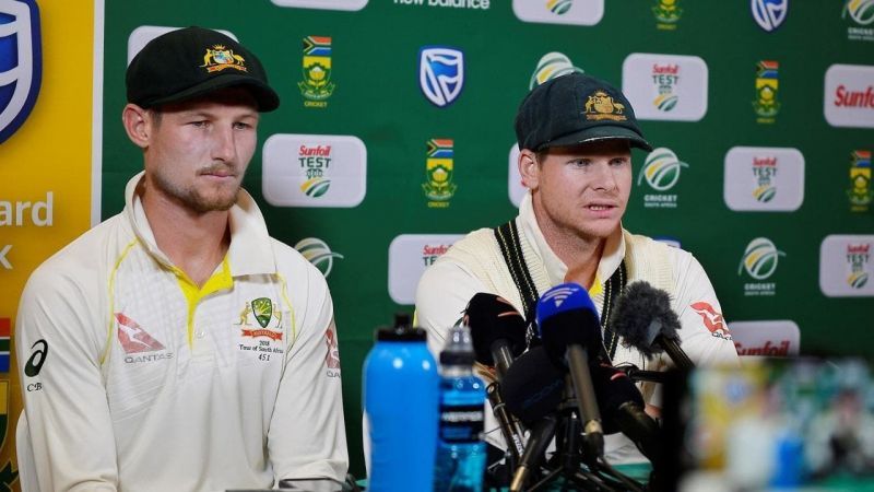 Steve Smith and Cameron Bancroft confront against the media as they accept their roles in Ball-tampering fiasco