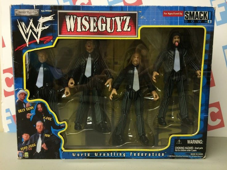 Triple H, Road Dogg, Billy Gunn, and X-Pac as the WiseGuyz