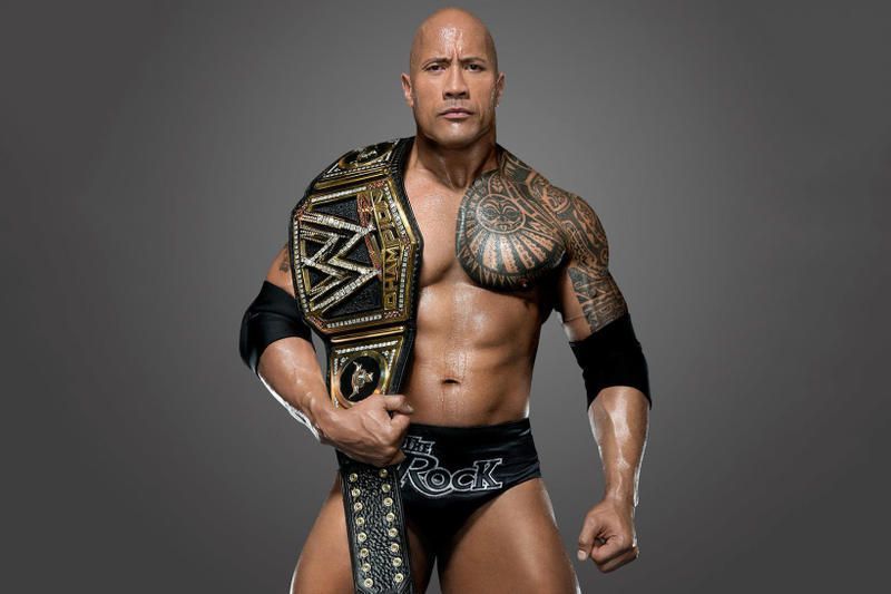 The Rock, as WWE Champion in 2013.