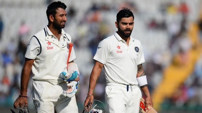 Pujara and Kohli steadied India's innings