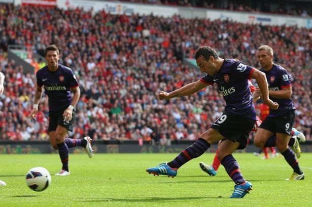 Arsenal&#039;s last win at Anfield was a 2-0 victory in 2012.