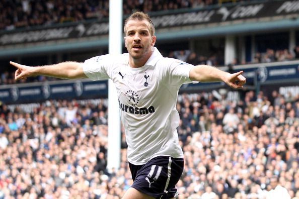 Van der Vaart in action for Tottenham Hotspur