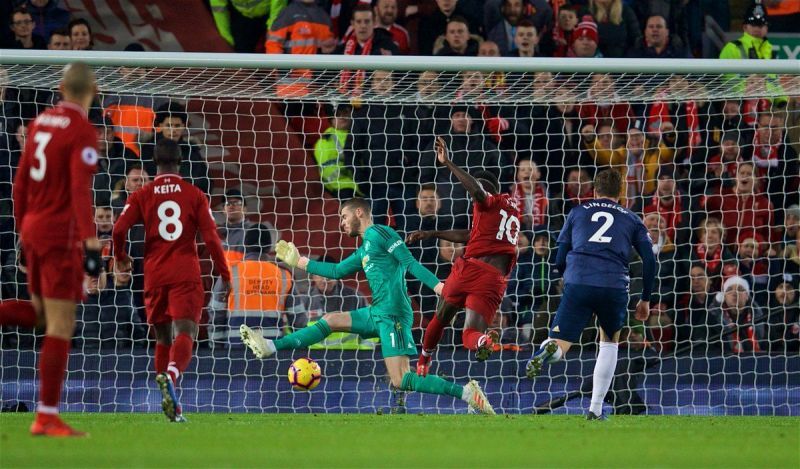 Liverpool hosted Manchester United at Anfield.