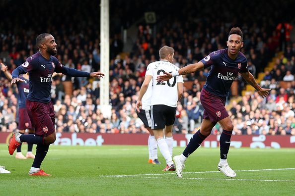 Iwobi and Aubameyang will start on the wings, with Lacazette spearheading the attack