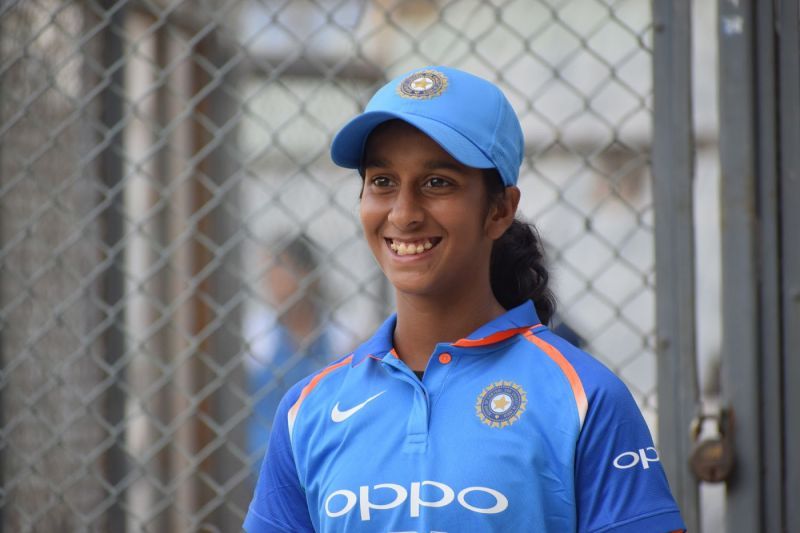 Jemimah Rodrigues sporting a smile during a practice game