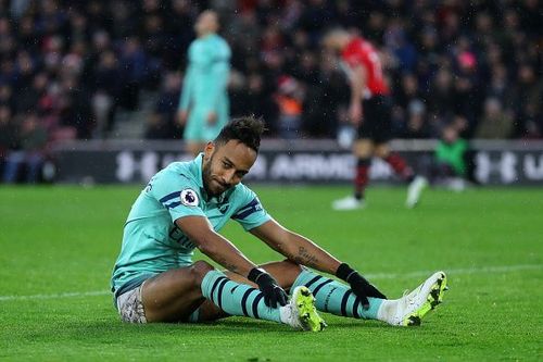 Aubameyang tried hard but simply couldn't find the net