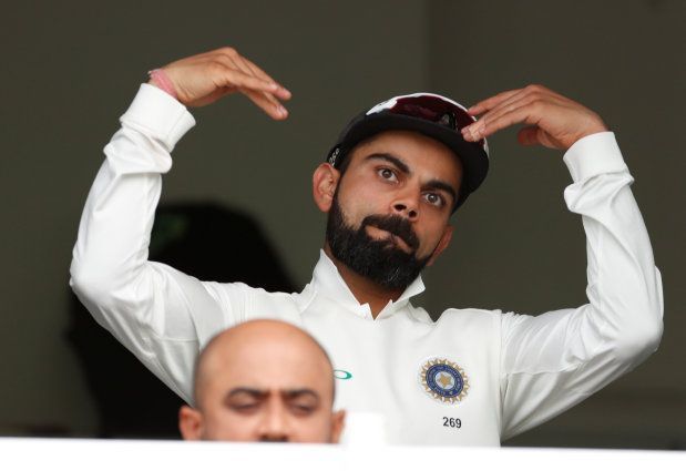 Virat Kohli declared the Indian innings at 443/7