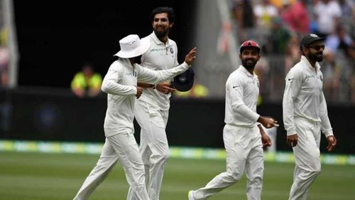 Ishant Sharma dismissing Peter Handscomb