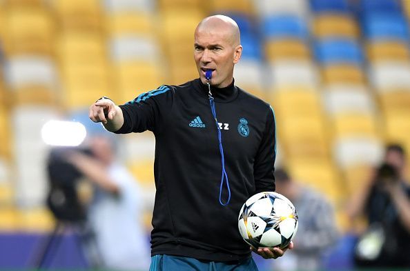 Real Madrid won 3 Champions League trophies with Zinedine Zidane