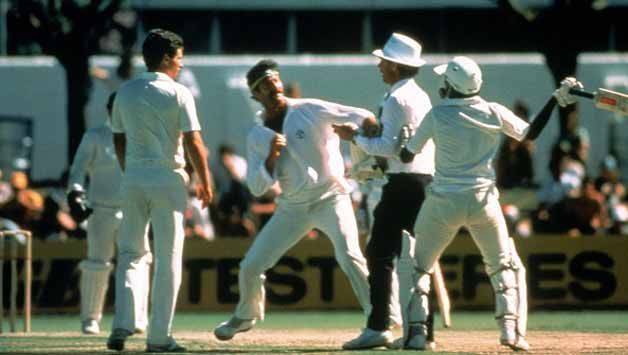 Lillee versus Miandad - the most famous picture of the 1980s