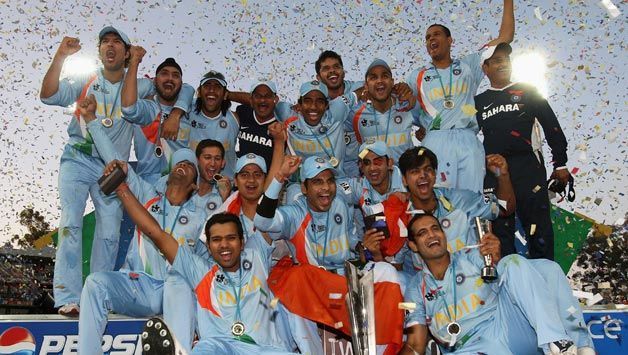 Team India, the Champions in T20 World Cup in 2007